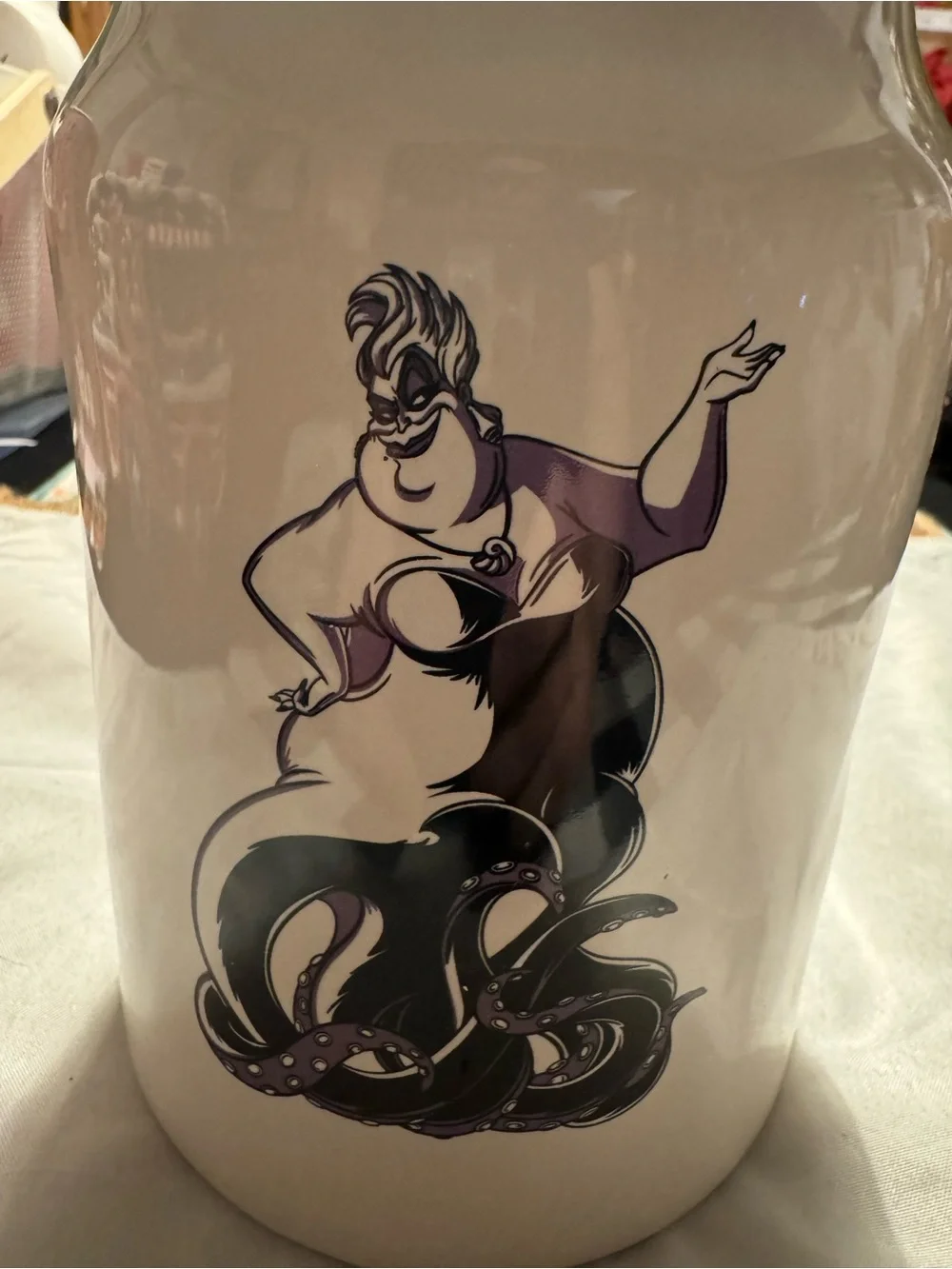 Rae Dunn Disney Villains Ursula Unfortunate Souls Double Sided Ceramic Canister
